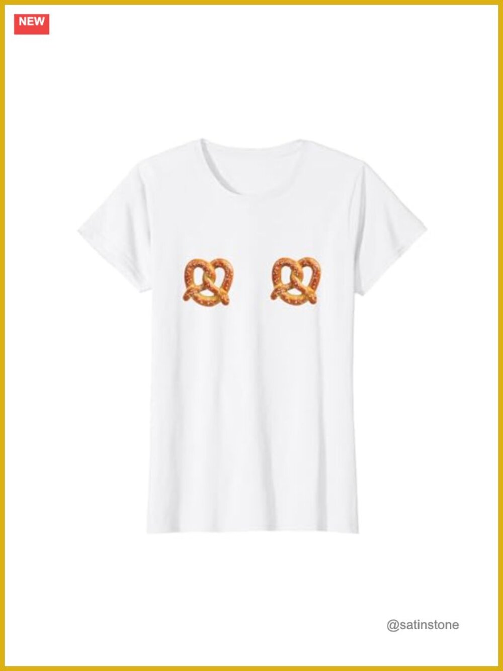 Funny Pretzel Boobs Halloween Costume Tee Classic Fit